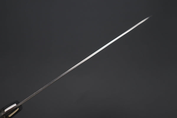 Takeshi Saji Santoku Takeshi Saji SUMMIT ― Limited Edition Custom Series SMT-1067 VG-10W Multi-Colored Golden-Rainbow Damascus Santoku 180mm (7 Inch)