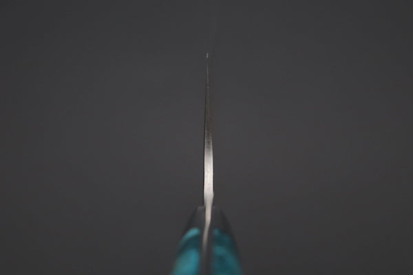 Takeshi Saji Santoku Takeshi Saji SUMMIT ― Limited Edition Custom Series SMT-1072 VG-10W Multi-Colored Golden-Rainbow Damascus Santoku 180mm (7 Inch)