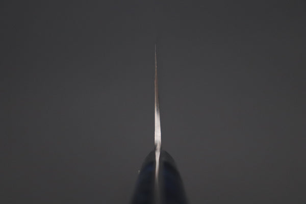 Takeshi Saji Santoku Takeshi Saji SUMMIT ― Limited Edition Custom Series SMT-1113 VG-10W磨 Multi-Colored Golden-Rainbow Damascus Santoku 180mm (7 Inch)