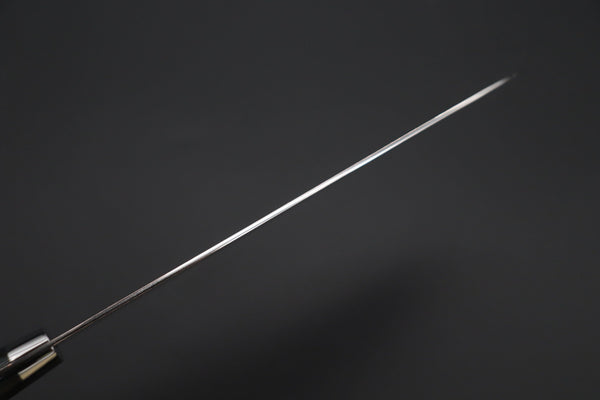 Takeshi Saji Santoku Takeshi Saji SUMMIT ― Limited Edition Custom Series SMT-1115 VG-10W磨 Multi-Colored Golden-Rainbow Damascus Santoku 180mm (7 Inch)