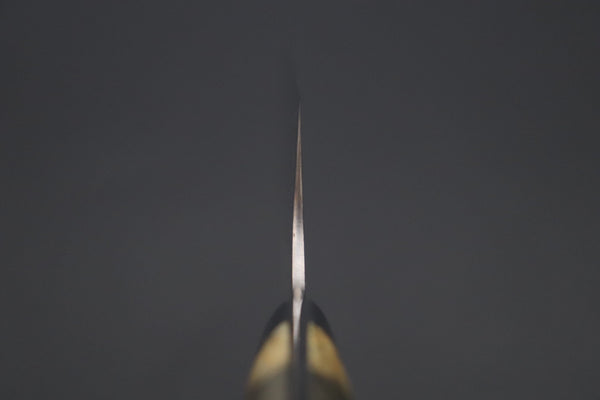 Takeshi Saji Santoku Takeshi Saji SUMMIT ― Limited Edition Custom Series SMT-1117 VG-10W磨 Multi-Colored Golden-Rainbow Damascus Santoku 180mm (7 Inch)