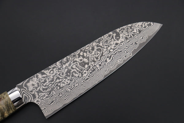 Takeshi Saji Santoku Takeshi Saji SUMMIT ― Limited Edition Custom Series SMT-853 R-2 Custom Damascus Santoku 180mm (7 Inch)