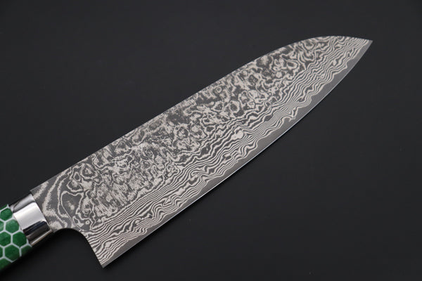 Takeshi Saji Santoku Takeshi Saji SUMMIT ― Limited Edition Custom Series SMT-854 R-2 Custom Damascus Santoku 180mm (7 Inch)