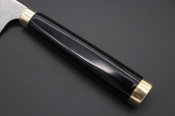 Takeshi Saji Santoku Takeshi Saji Urushi & Makie Series "Mt. Fuji Motif" R-2 Custom Diamond Damascus STU-41 Santoku 180mm (7')