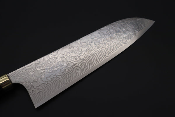 Takeshi Saji Santoku Takeshi Saji Urushi & Makie Series "Mt. Fuji Motif" R-2 Custom Diamond Damascus STU-41 Santoku 180mm (7')
