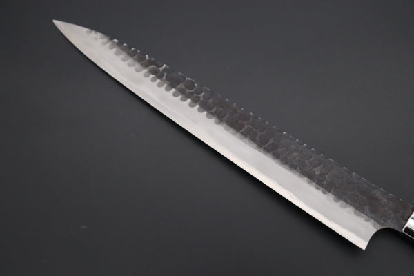 Takeshi Saji Sujihiki Takeshi Saji Aogami Super Custom Series Sujihiki (240mm & 270mm, 2 Sizes, Linen Micarta Handle)