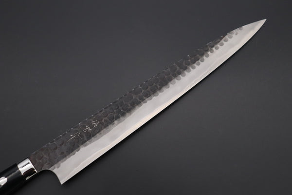 Takeshi Saji Sujihiki Takeshi Saji Aogami Super Custom Series Sujihiki (240mm & 270mm, 2 Sizes, Linen Micarta Handle)