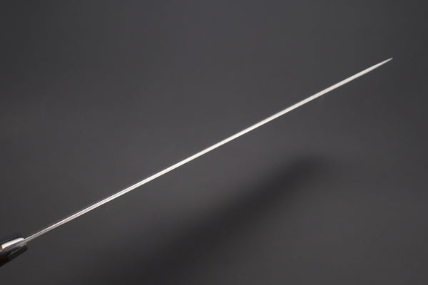 Takeshi Saji Sujihiki Takeshi Saji R-2 Custom Damascus Wild Series SRD-8BI Katana Slicer 270mm Ironwood Handle (10.6 inch)