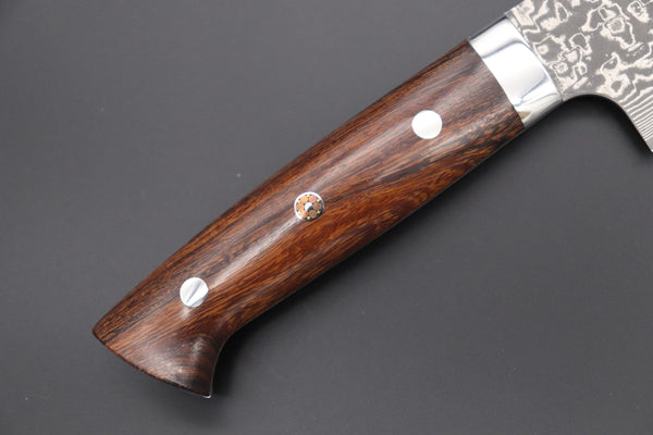 Takeshi Saji Sujihiki Takeshi Saji R-2 Custom Damascus Wild Series SRD-8BI Katana Slicer 270mm Ironwood Handle (10.6 inch)