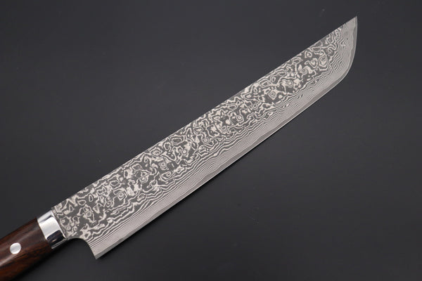Takeshi Saji Sujihiki Takeshi Saji R-2 Custom Damascus Wild Series SRD-8BI Katana Slicer 270mm Ironwood Handle (10.6 inch)
