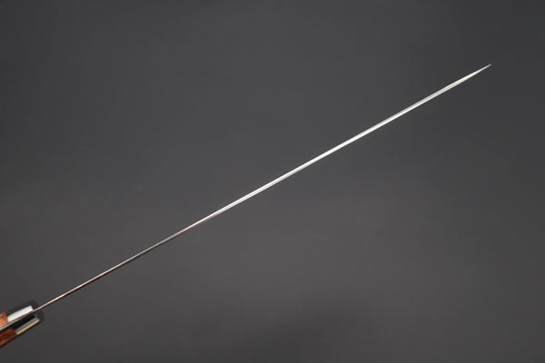 Takeshi Saji Sujihiki Takeshi Saji SUMMIT ― Limited Edition Custom Series SMT-1136 VG-10W磨 Multi-Colored Golden-Rainbow Damascus Sujihiki 270mm (10.6 Inch)