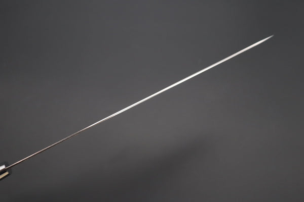 Takeshi Saji Sujihiki Takeshi Saji SUMMIT ― Limited Edition Custom Series SMT-1140 VG-10W磨 Multi-Colored Golden-Rainbow Damascus Sujihiki 270mm (10.6 Inch)