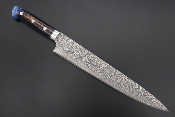 Takeshi Saji Sujihiki Takeshi Saji SUMMIT ― Limited Edition Custom Series SMT-885 R-2 Custom Damascus Sujihiki 270mm (10.6 Inch)