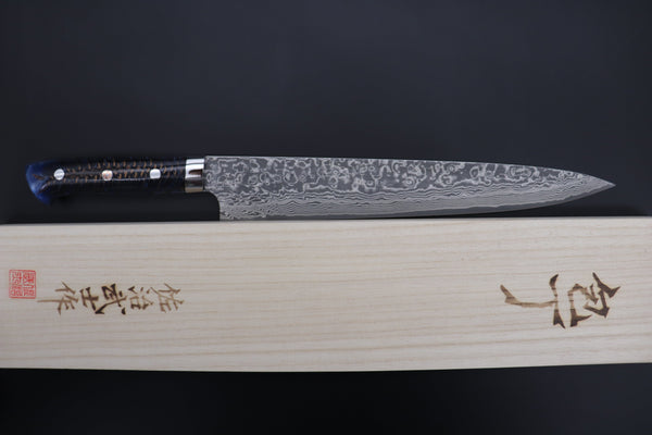 Takeshi Saji Sujihiki Takeshi Saji SUMMIT ― Limited Edition Custom Series SMT-886 R-2 Custom Damascus Sujihiki 270mm (10.6 Inch)