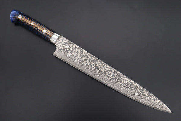 Takeshi Saji Sujihiki Takeshi Saji SUMMIT ― Limited Edition Custom Series SMT-887 R-2 Custom Damascus Sujihiki 270mm (10.6 Inch)