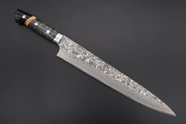 Takeshi Saji Sujihiki Takeshi Saji SUMMIT ― Limited Edition Custom Series SMT-888 R-2 Custom Damascus Sujihiki 270mm (10.6 Inch)