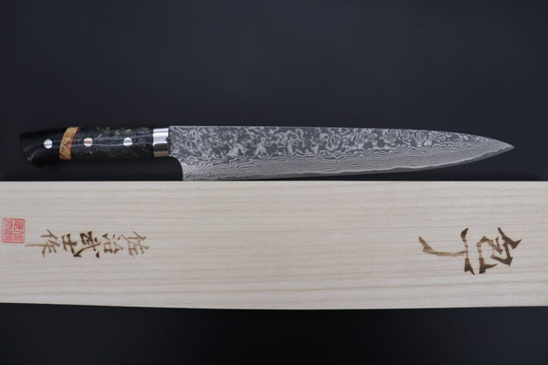 Takeshi Saji Sujihiki Takeshi Saji SUMMIT ― Limited Edition Custom Series SMT-888 R-2 Custom Damascus Sujihiki 270mm (10.6 Inch)