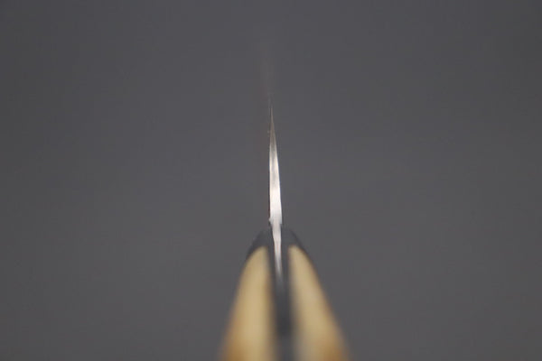 Takeshi Saji Sujihiki Takeshi Saji SUMMIT ― Limited Edition Custom Series Wild Summer Edition SMT-1021 R-2 Custom Damascus Katana Slicer 240mm (9.4 Inch, Smooth Stag Bone Handle)