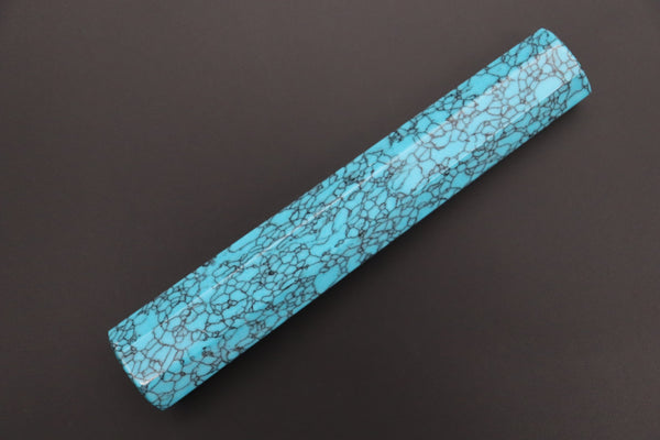 Takeshi Saji Wa Gyuto TSBO-1 Wa Gyuto 240mm / 2. Octagonal Turquoise Composite Stone Handle +$120 “Build Your Dream Knife” Takeshi Saji VG-10 Custom Polished Damascus TSBO-1 Wa Gyuto 240mm