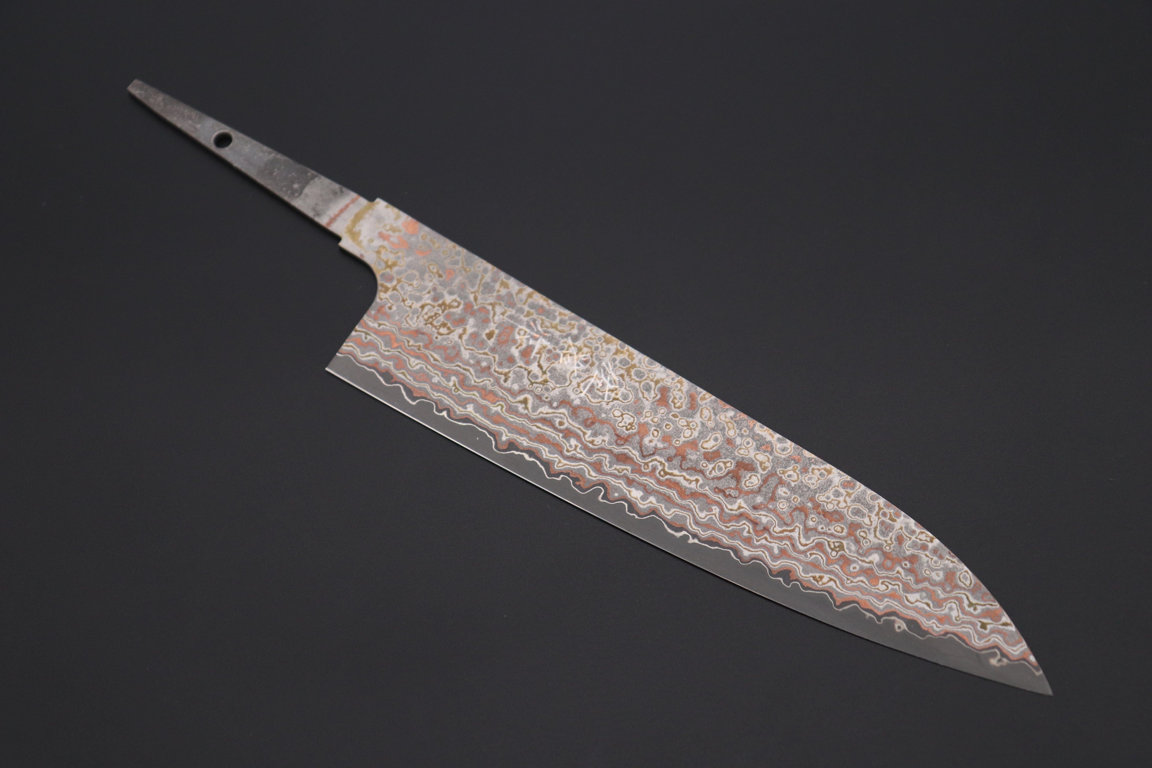 Master Saji Rainbow Damascus Series Santoku 180mm (7 inch, Ironwood Master Saji Rainbow Damascus Series Santoku 180mm (7 inch, Ironwood