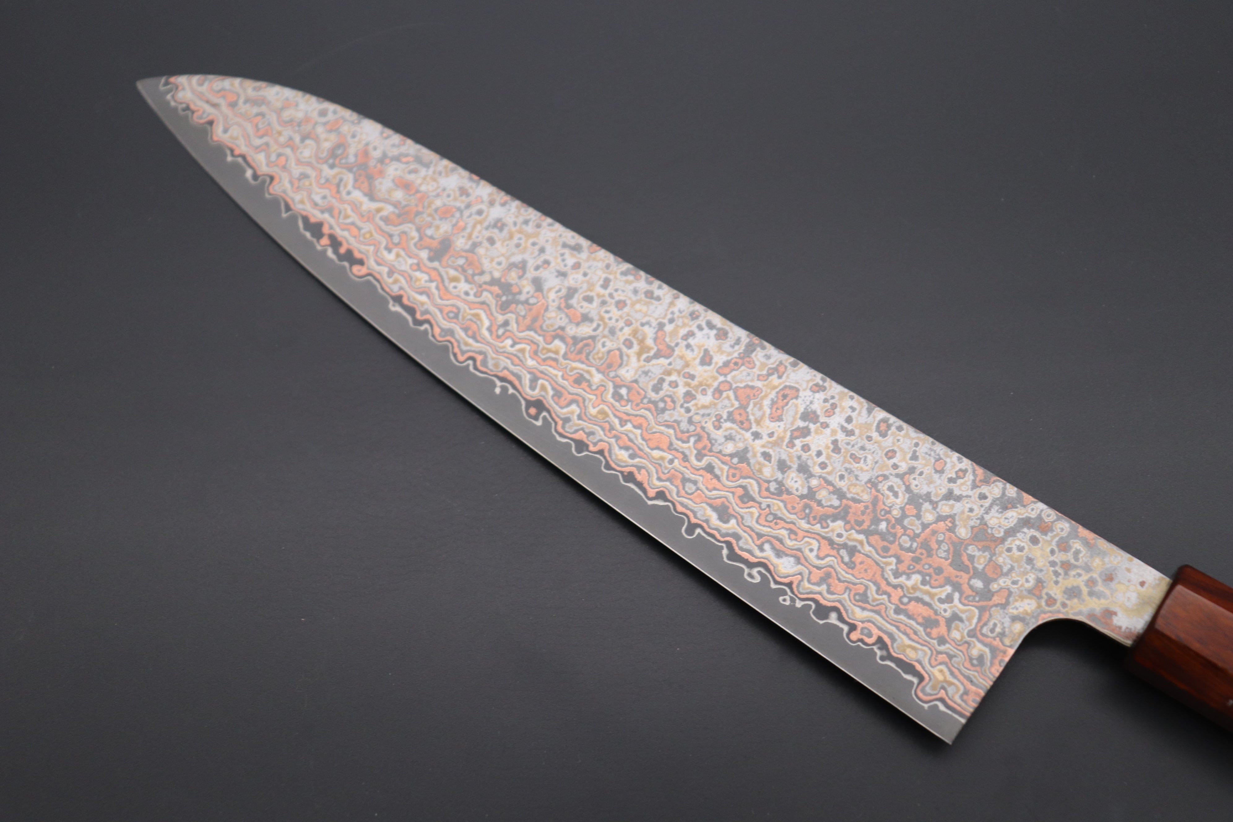 New Handcrafted VG10 Copper Damascus Kitchen Utility Knife for Sale