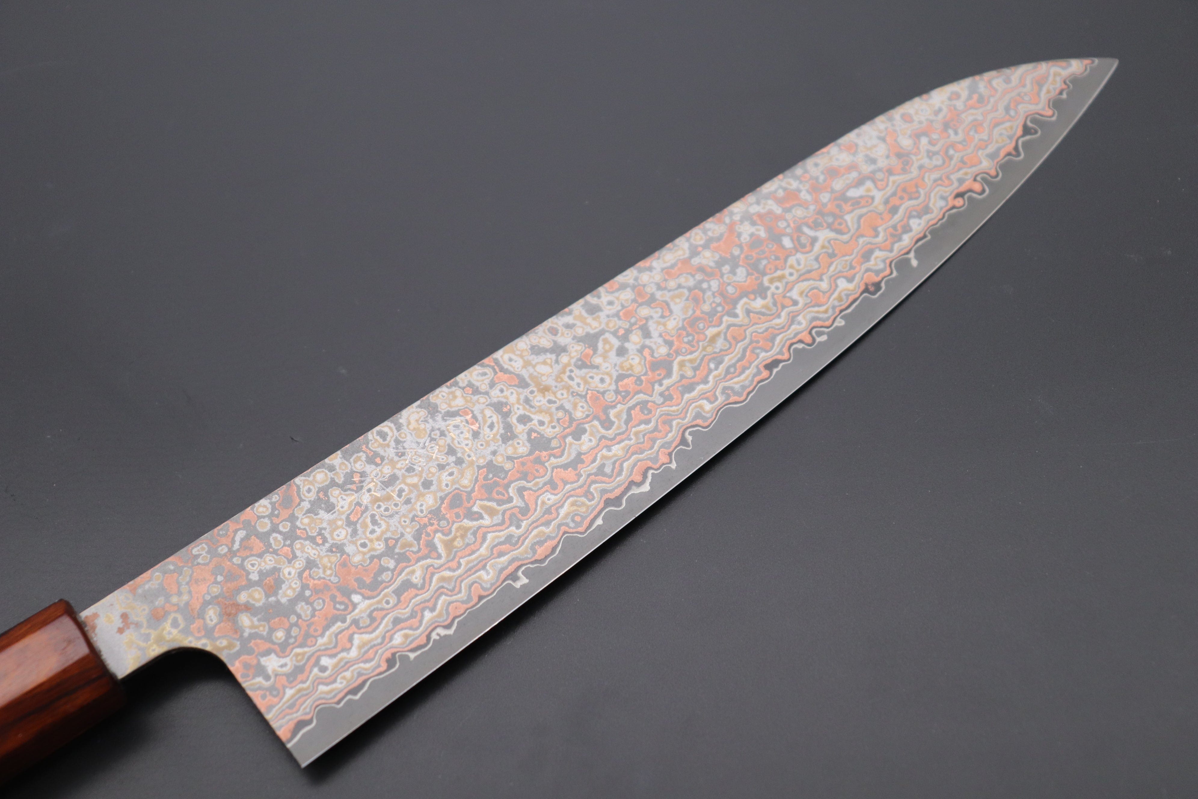 Saji Takeshi SG2 Super Gold 2 Black Damascus Gyuto Chef Knife