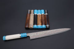 Build Your Dream Knife” Takeshi Saji VG-10W Rainbow Damascus Sujihiki