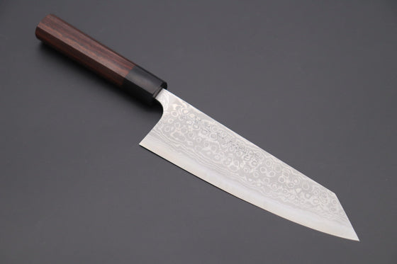 Fu-Rin-Ka-Zan Bunka FASD-7 Bunka 190mm (7.4 inch) Fu-Rin-Ka-Zan Aogami Super Custom Damascus Series FASD-7 Bunka 190mm (7.4 inch, Octagonal Red-Sandalwood Handle)