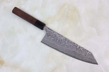 Fu-Rin-Ka-Zan Bunka Fu-Rin-Ka-Zan R-2 Damascus Wa Series FRN-7 Bunka 190mm (7.4 inch, Octagon Shaped Red-Sandalwood Handle)