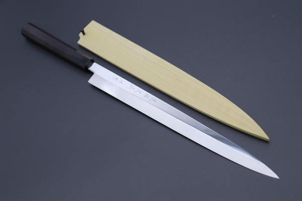 Fu-Rin-Ka-Zan Fuguhiki FSO-84 Fuguhiki 300mm(11.8 inch) Fu-Rin-Ka-Zan Limited, FSO-84 Solid VG-10 blade Fuguhiki 300mm (11.8 Inch, Perfectly Mirror Polished, Octagonal Ebonywood Handle)