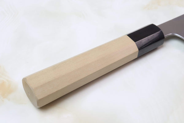Fu-Rin-Ka-Zan Nakiri FZDP-10 Nakiri180mm(7 inch) Fu-Rin-Ka-Zan ZDP-189 Wa Series FZDP-10 Nakiri 180mm (7 inch, Octagon Shaped Magnolia Wooden Handle)