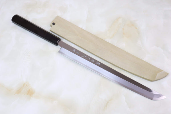 Fu-Rin-Ka-Zan Sakimaru Takohiki FSO-65 Sakimaru Takohiki 270mm (11.8inch) Fu-Rin-Ka-Zan Limited, Hon Kasumi Blue Steel No.1 Sakimaru Takohiki 270mm (Perfectly Mirror Polished Blade, 10.6 Inch, FSO-65)