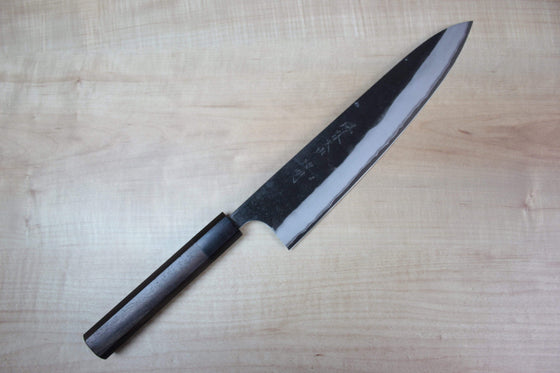 Fu-Rin-Ka-Zan Wa Gyuto Fu-Rin-Ka-Zan Aogami Super Kurouchi Series Wa Gyuto (180mm to 240mm, 3 sizes, Octagon Shaped Red-Sandal Wood Handle)
