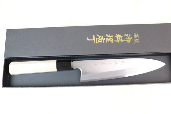 Fu-Rin-Ka-Zan Wa Gyuto FGS-WG Wa Gyuto 210mm (8.2 inch) / Right Handed Fu-Rin-Ka-Zan Hon Kasumi Series Gingami No.3 Special Order Made FGS-WG Wa Gyuto (Wider Blade Width, Thinner Blade Profile)