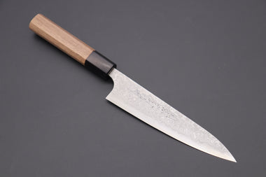 Fu-Rin-Ka-Zan Wa Petty FASD-2W Wa Petty150mm(5.9inch) Fu-Rin-Ka-Zan Aogami Super Custom Damascus Series Wa Petty (120mm and 150mm, Octagonal Walnut Wood Handle, 2 sizes)