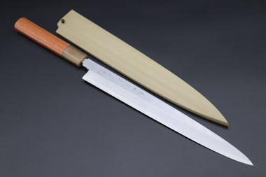 Fu-Rin-Ka-Zan Yanagiba Fu-Rin-Ka-Zan Limited, (FSO-1Q) Hon Kasumi White Steel No.1 Yanagiba 270mm (10.6inch. Quincewood Handle)
