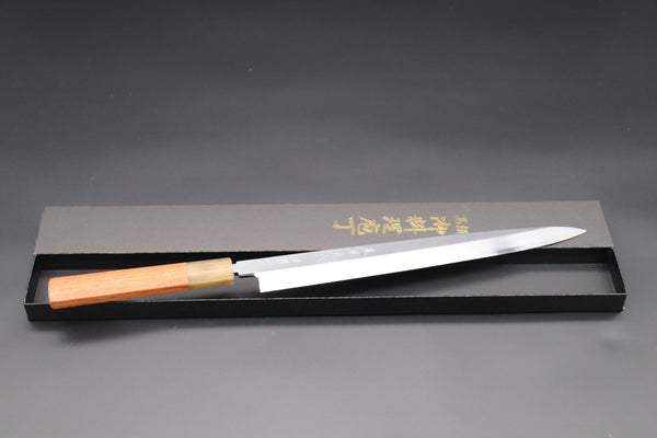 Fu-Rin-Ka-Zan Yanagiba Fu-Rin-Ka-Zan Limited, (FSO-1Q) Hon Kasumi White Steel No.1 Yanagiba 270mm (10.6inch. Quincewood Handle)