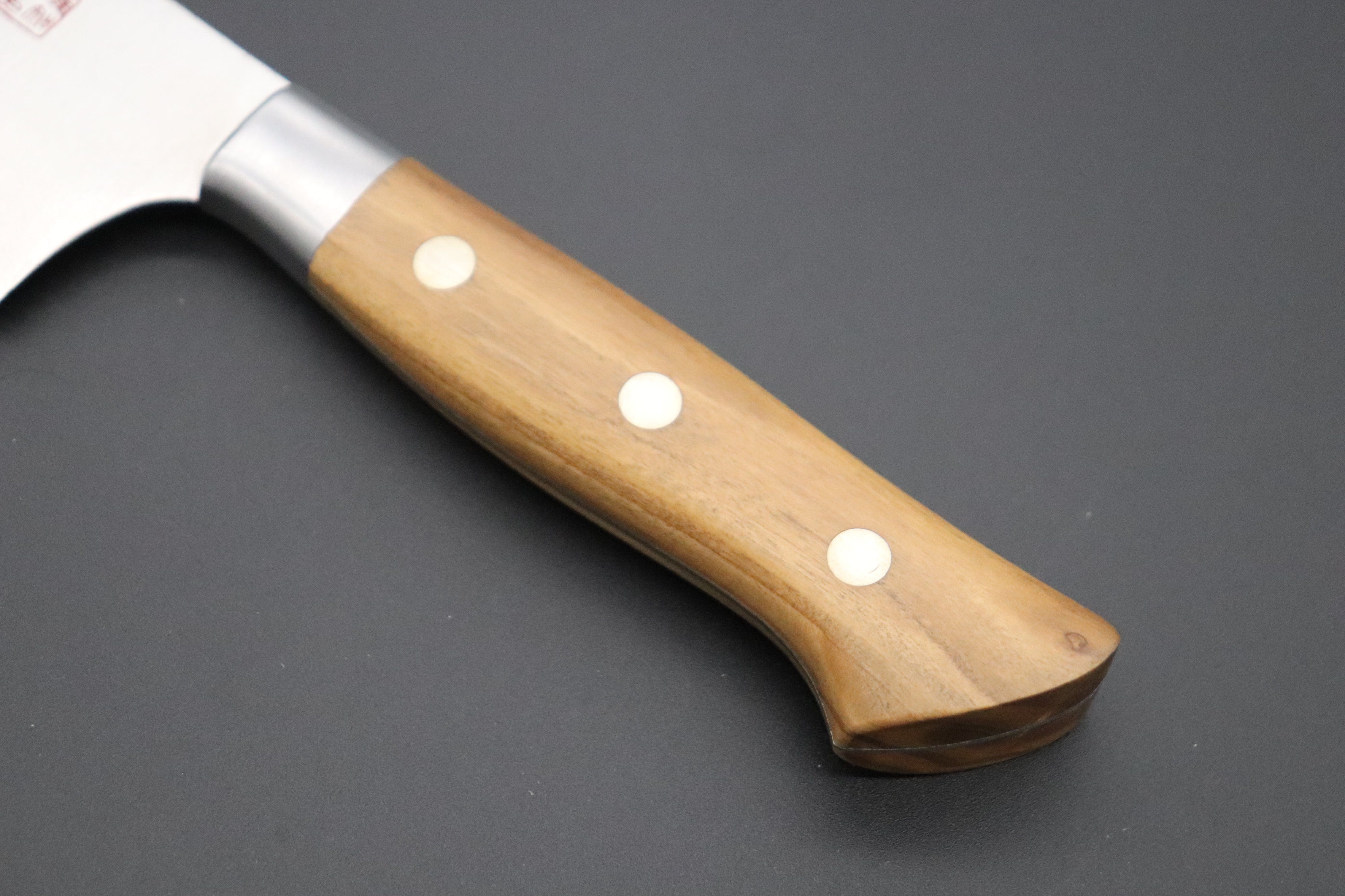 Cooking Knife 8 in - Carbon Steel - Olive Wood Handle