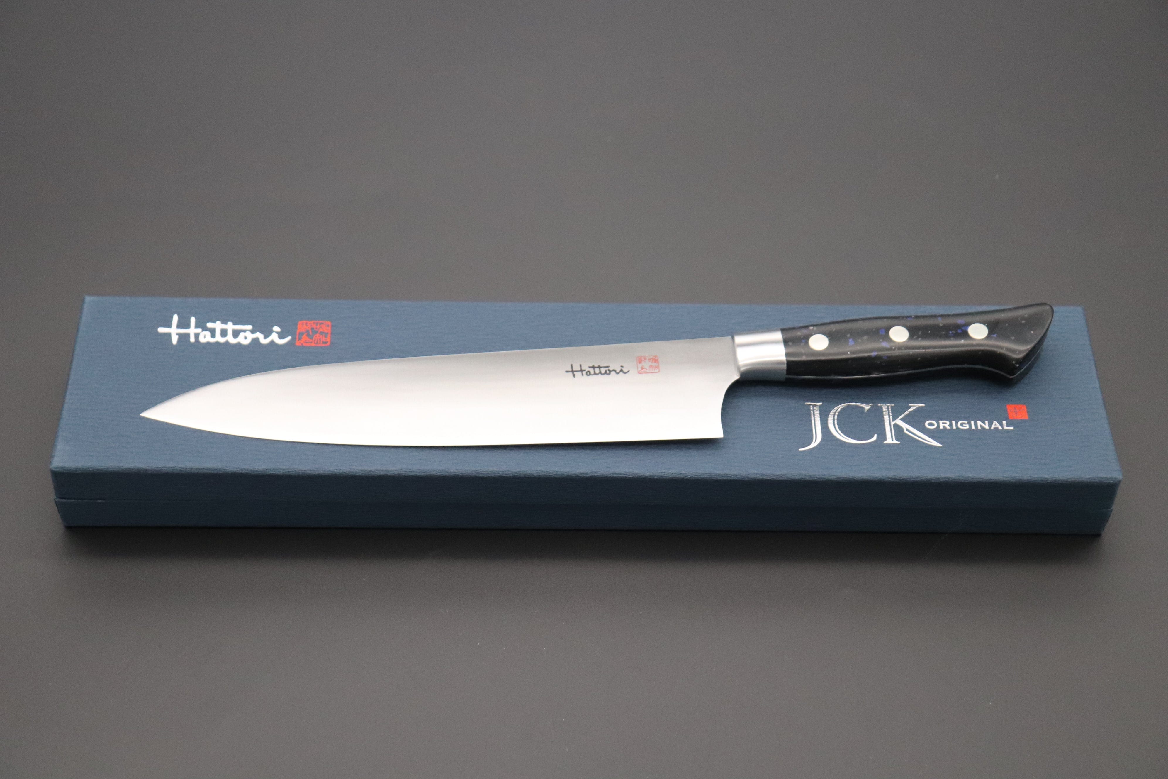 Buy KITCHEN KNIFE GYUTO 210 9 M398 63-64 HRC BLACK HORNBEAM PABIS