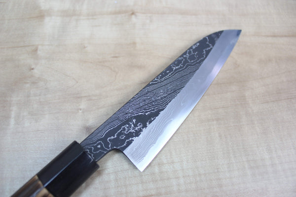 Tsukasa Hinoura Custom Knife "Unryu-Mon" Wa Petty 135mm (5.3 Inch, TH-1P) - JapaneseChefsKnife.Com