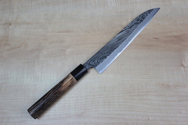 Tsukasa Hinoura Custom Knife "Unryu-Mon" Wa Petty 195mm (7.6 Inch) - JapaneseChefsKnife.Com