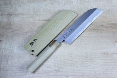 Masamoto KS Series Hon Kasumi White Steel No.2 Kama Usuba (150mm to 225mm, 5 sizes) - JapaneseChefsKnife.Com