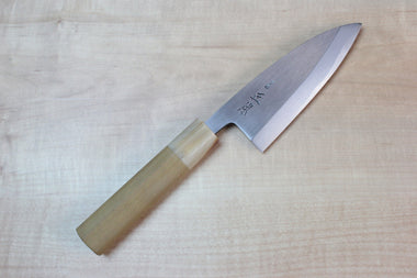 Masamoto KK Series Kasumi White Steel No.2 Ko Deba (Small Deba105mm to 135mm, 3 sizes) - JapaneseChefsKnife.Com