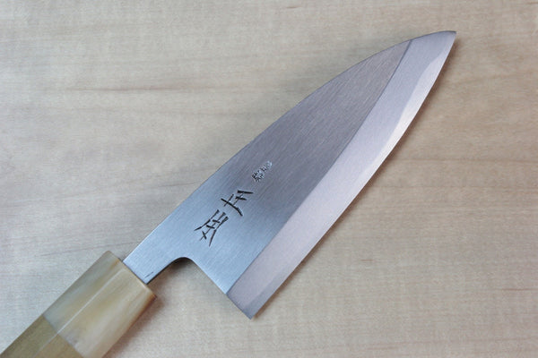 Masamoto KK Series Kasumi White Steel No.2 Ko Deba (Small Deba105mm to 135mm, 3 sizes) - JapaneseChefsKnife.Com
