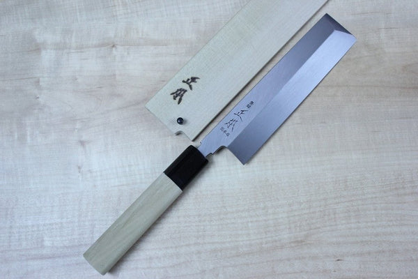 Masamoto HS Series Honyaki White Steel No.2 Usuba (180mm to 225mm, 4 sizes) - JapaneseChefsKnife.Com