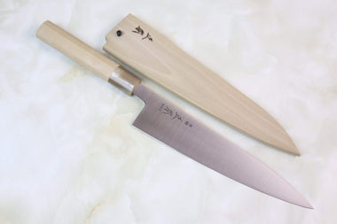 Masamoto Wa Gyuto SW-3124 Wa Gyuto 240mm (9.4 inch) / Marble / Right Handed Masamoto KS Series Sweden Stainless Steel SW-Wa Gyuto (240mm to 300mm, 3 sizes)