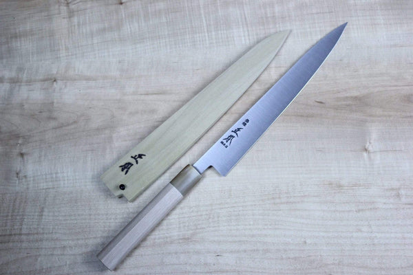 Masamoto Wa Sujihiki Masamoto KS Series Hon Kasumi White Steel No.2 Wa Slicer (240mm and 270mm, 2 sizes)