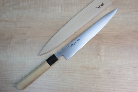 Masamoto KS Series SW-4324 Sweden Stainless Steel Wa Slicer 240mm (9.4 inch) - JapaneseChefsKnife.Com