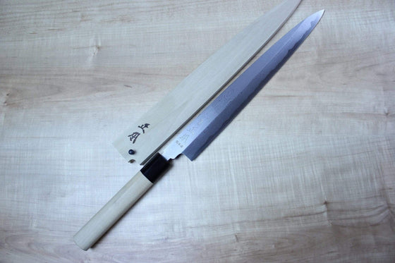 Masamoto Yanagiba Masamoto KH Series Hon Kasumi Suminagashi Blue Steel No.2 Yanagiba (240mm to 330mm, 4 sizes)