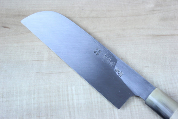 Mizuno Tanrenjo Akitada Hontanren Series Blue Steel No.2 Kama Usuba (150mm to 240mm, 7 sizes) - JapaneseChefsKnife.Com